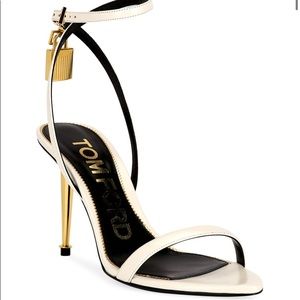 AUTHENTIC Tom Ford 85mm Lock Leather sandals